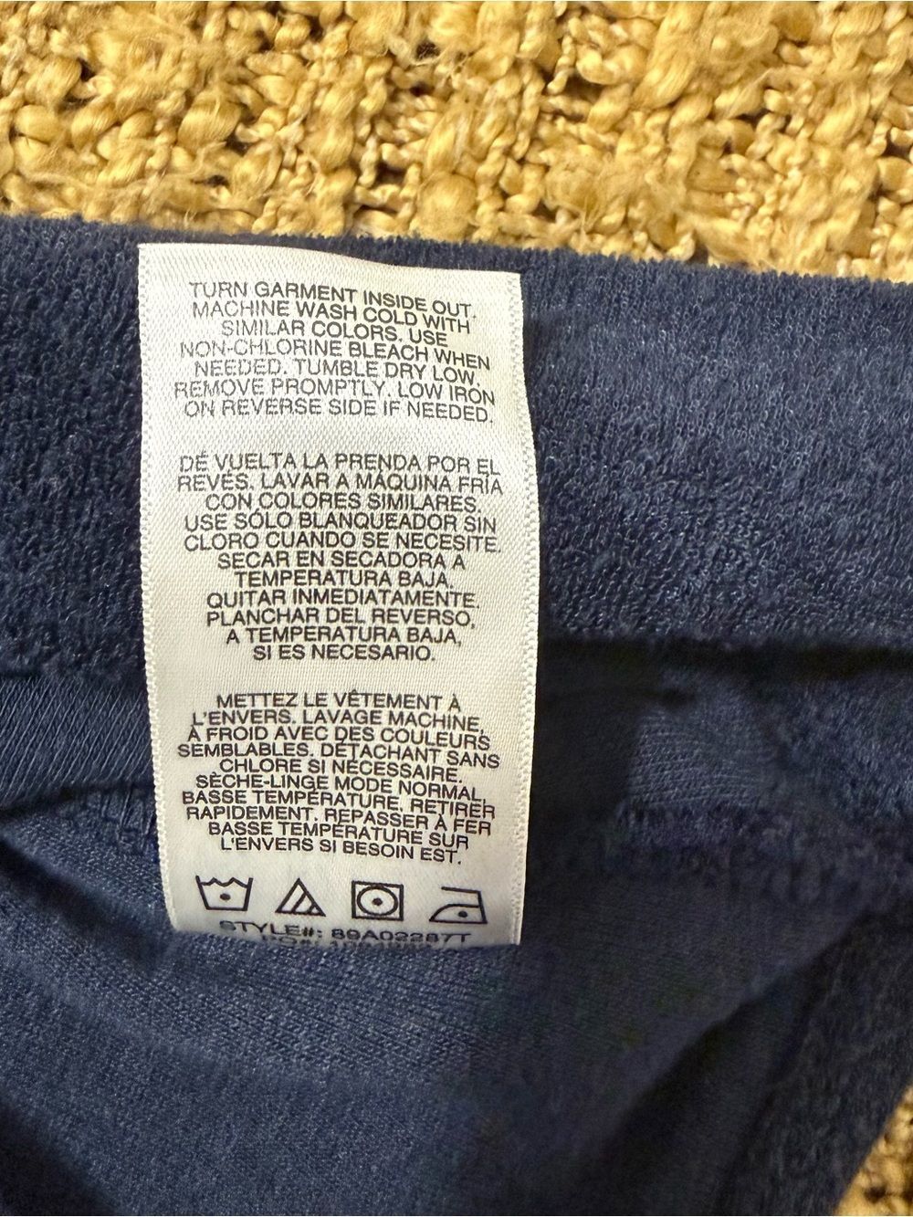 C&C California Navy Terry Short Sleeve Half-Zip Hooded Pullover - Picture 8 of 8